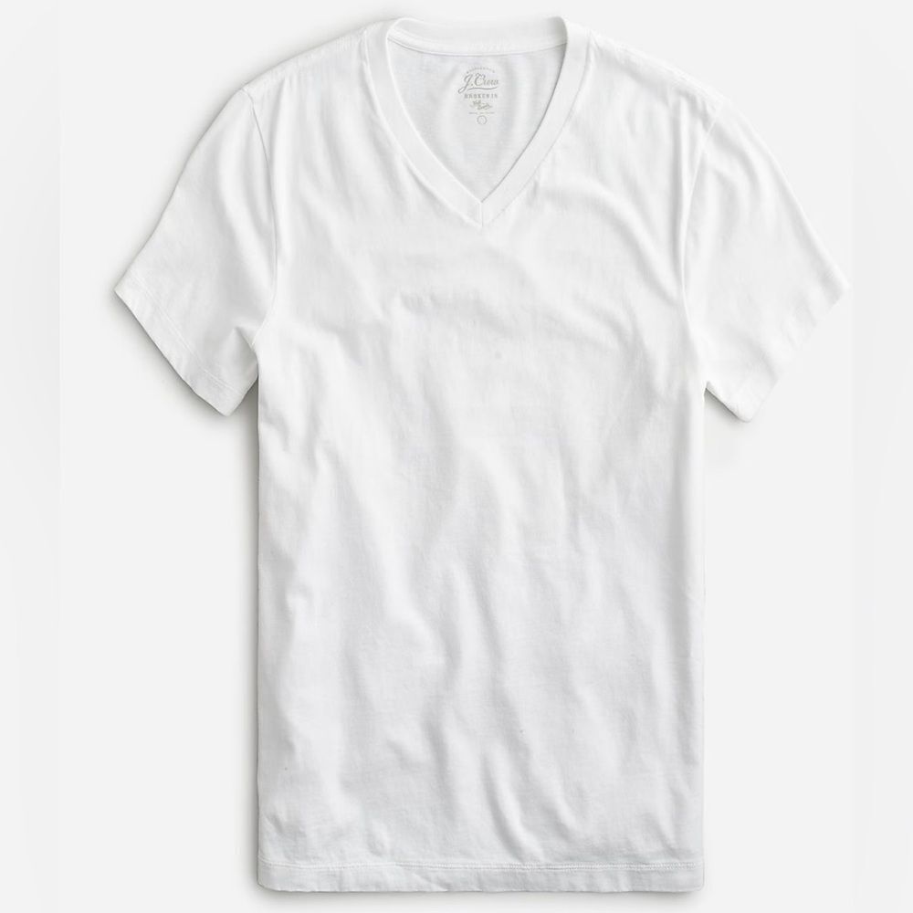 J.Crew Broken-in short-sleeve V-neck T-shirt New with defects Size M